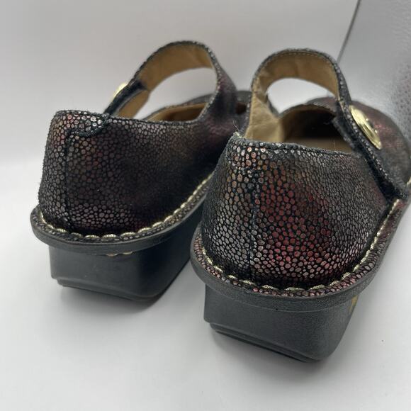 Alegria Size 38 / 8-8.5 Paloma Multicolor Pebble Mary Jane Shoes Round Toe Y2K - Picture 5 of 9
